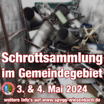 Schrottsammlung im Gemeindegebiet - 3. und 4. Mai 2024