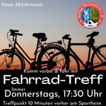 Fahrrad-Treff am Donnerstagabend - gemütlich mit dem Rad durch die Umgebung