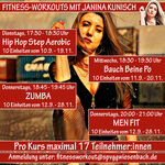 Fitness Workouts mit Janina Kunisch - neues Kursangebot ab September