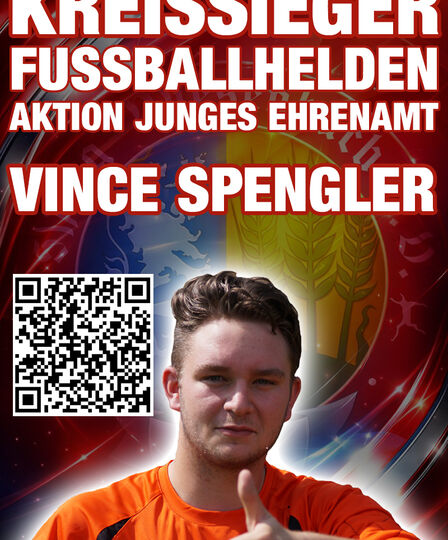 Vince Spengler - Kreissieger "Fußballhelden – Aktion Junges Ehrenamt"