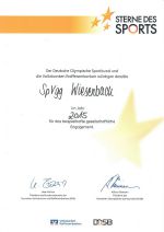 SpVgg Wiesenbach - Urkunde Sterne des Sports